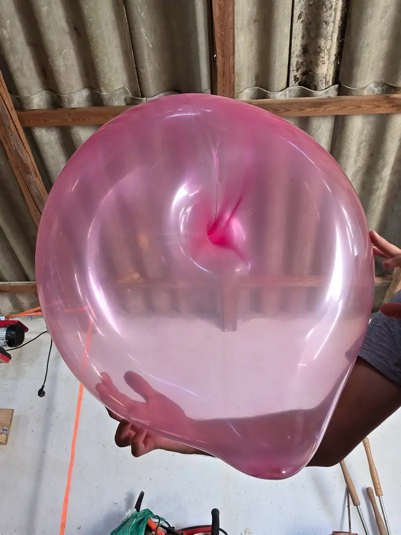 1 pcs 18 inch donut sph balloons hand made double dip short neck