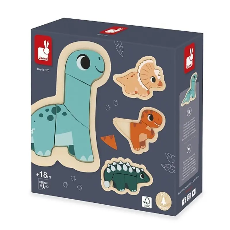 4 Puzzle Evolutivi Dino