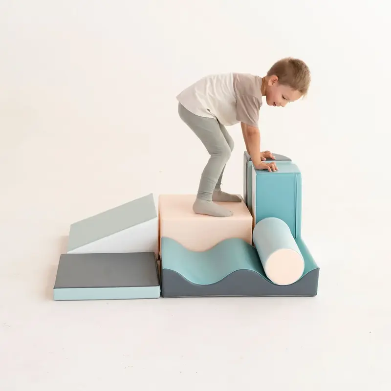 7 Soft Play Block Set - Light Pastel Discoverer