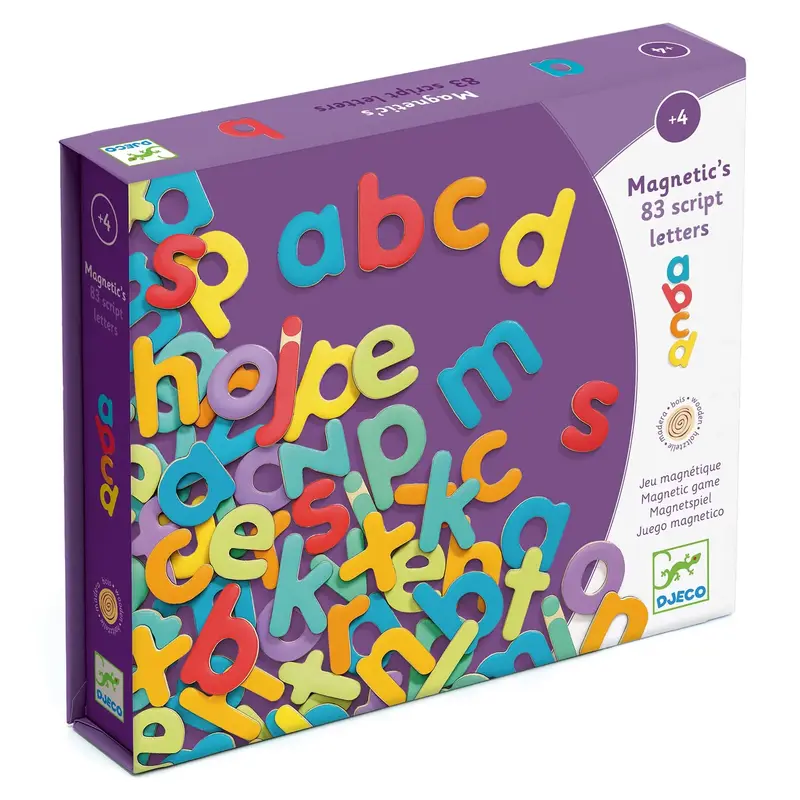 83 lettere magnetiche stampato minuscolo