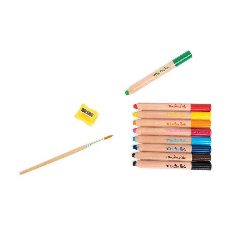 9 Matite colorate 3 in 1