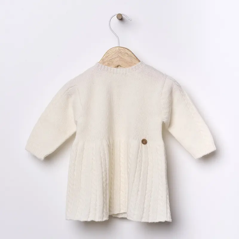 Abito in lana merinos extra fine Bianco Perla