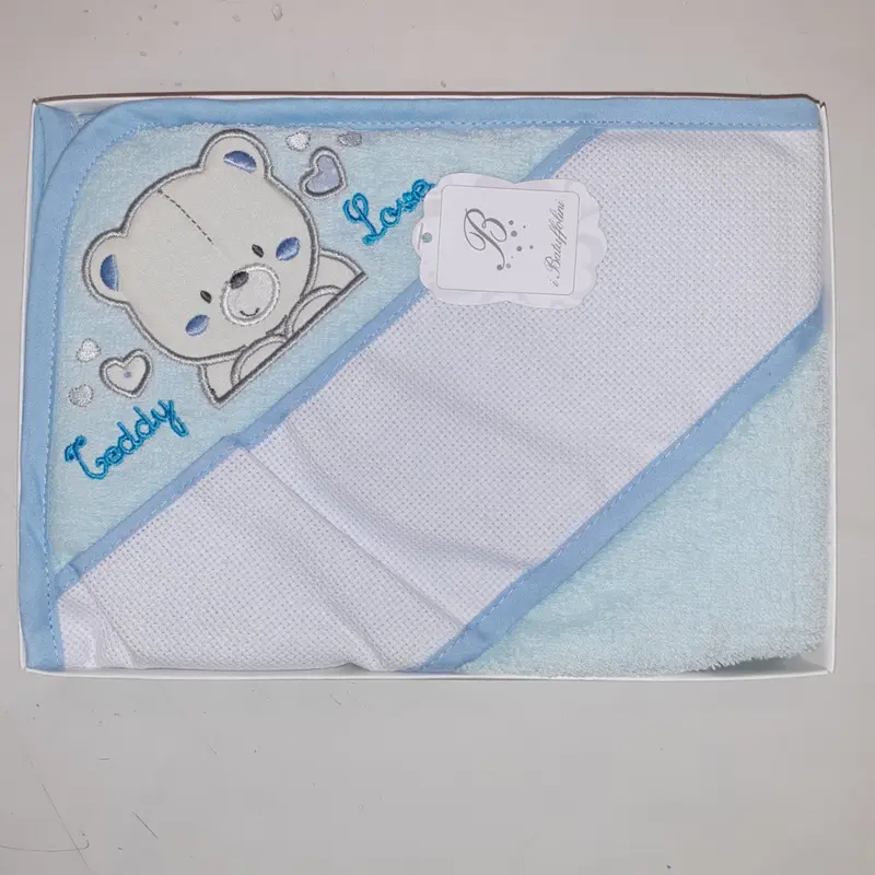 Accappatoio Triangolo Neonato/a Da Ricamo I Batuffolini B363/7