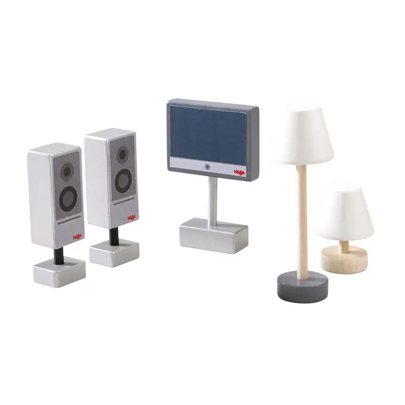 Accessori salotto con televisione per Casa delle bambole Haba Little Friends
