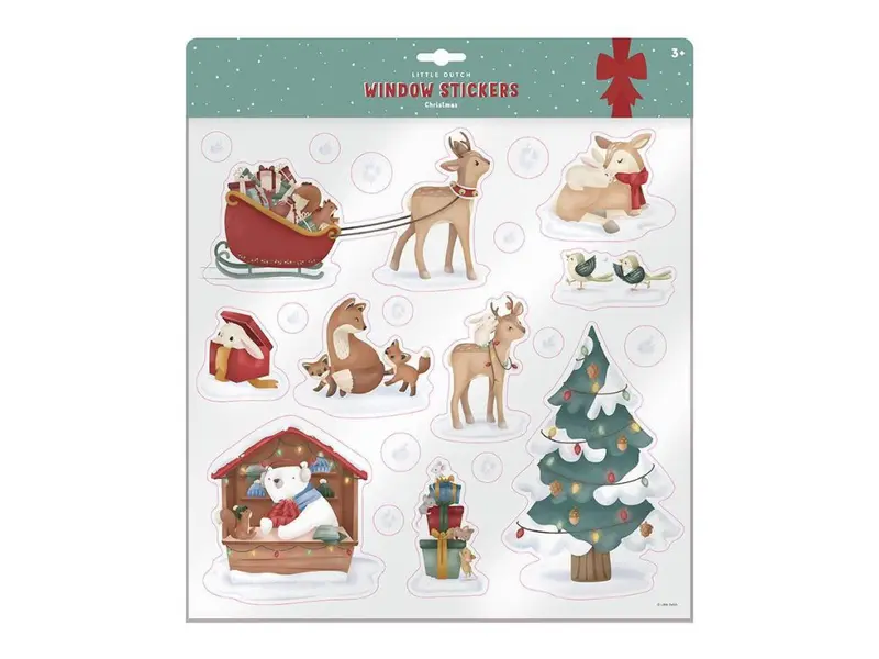 Adesivi per fineste  Natale- attacca e stacca