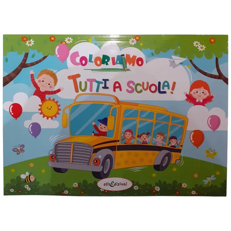 Album Coloriamo Tutti a Scuola! 22X33 cm 48 Pagine ElisEdizioni 000990