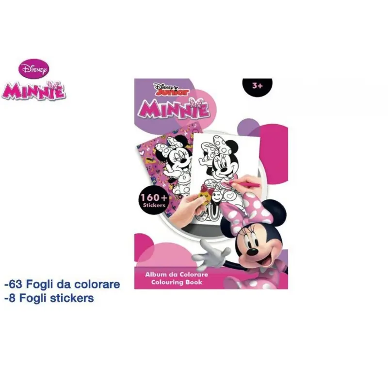 Album Da Colorare Disney Minnie Stikers 31x23 cm MC Group MIN1145