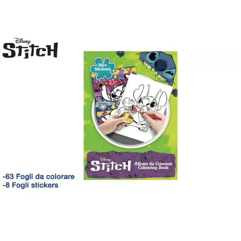 Album Da Colorare Disney Stitch Stikers 31x23 cm MC Group LTS1145-B