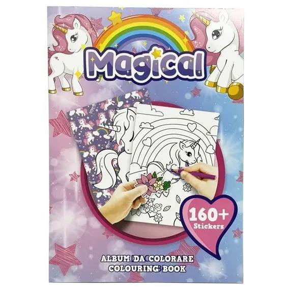 Album Da Colorare Magical Stikers 31x23 cm MC Group UNI1145