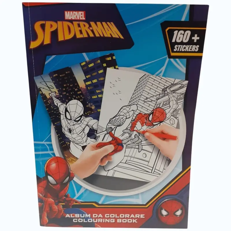 Album Da Colorare Spiderman Spider-man Stikers 31x23 cm MC Group SP1145