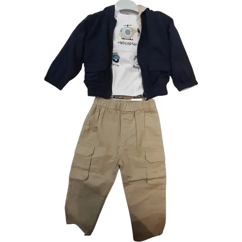 Alta Linea Kids Fashion Completo Bambino Giacca T-Shirt Pantaloni XNO-2184