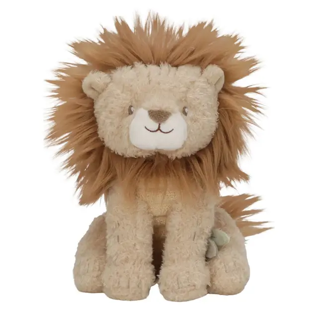 Amici del safari - Leone di peluche - Giallo - 17 cm