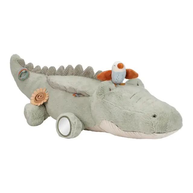 Amici del safari - Peluche attività coccodrillo XL - Verde