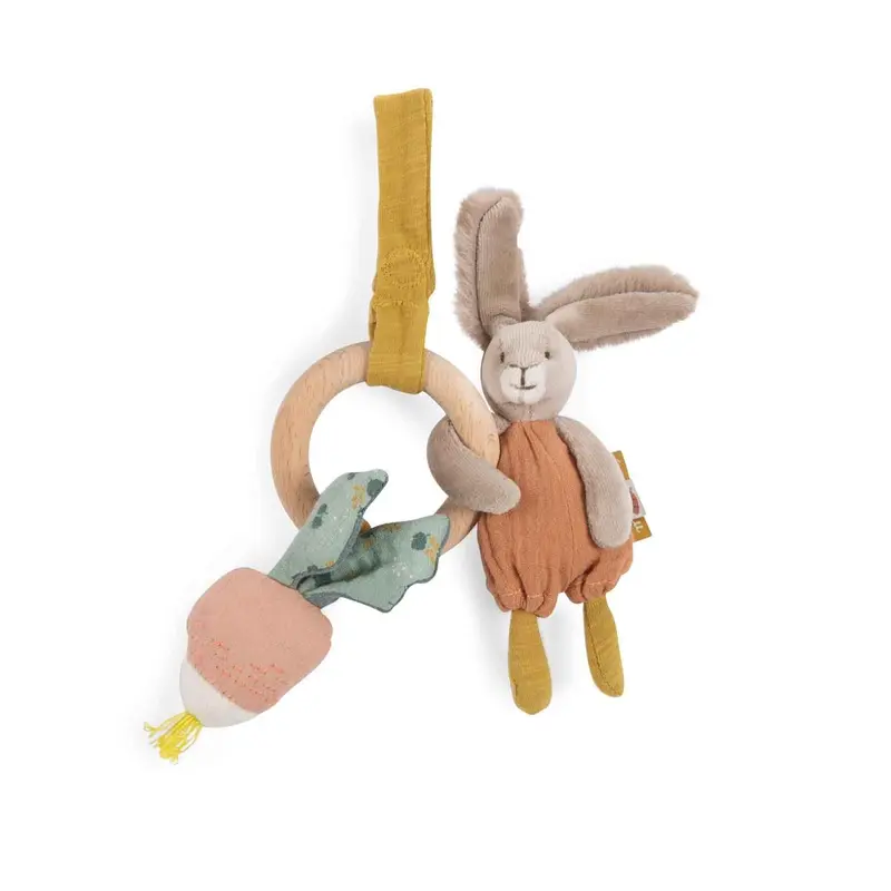 Anello attività coniglio con sonaglio