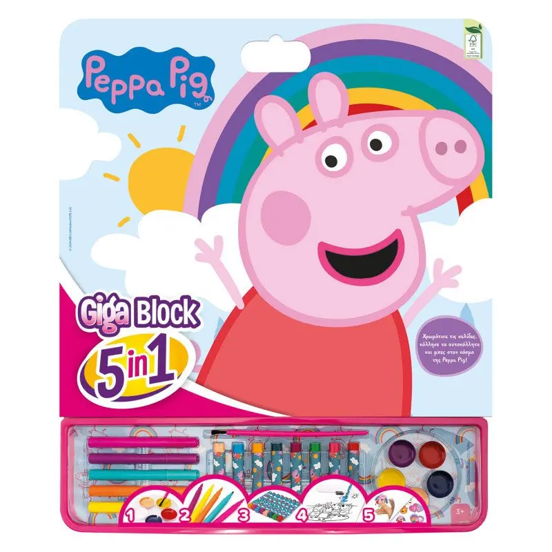 AS Company Peppa Pig Giga Block Set Colori 5 in 1 1023-62751