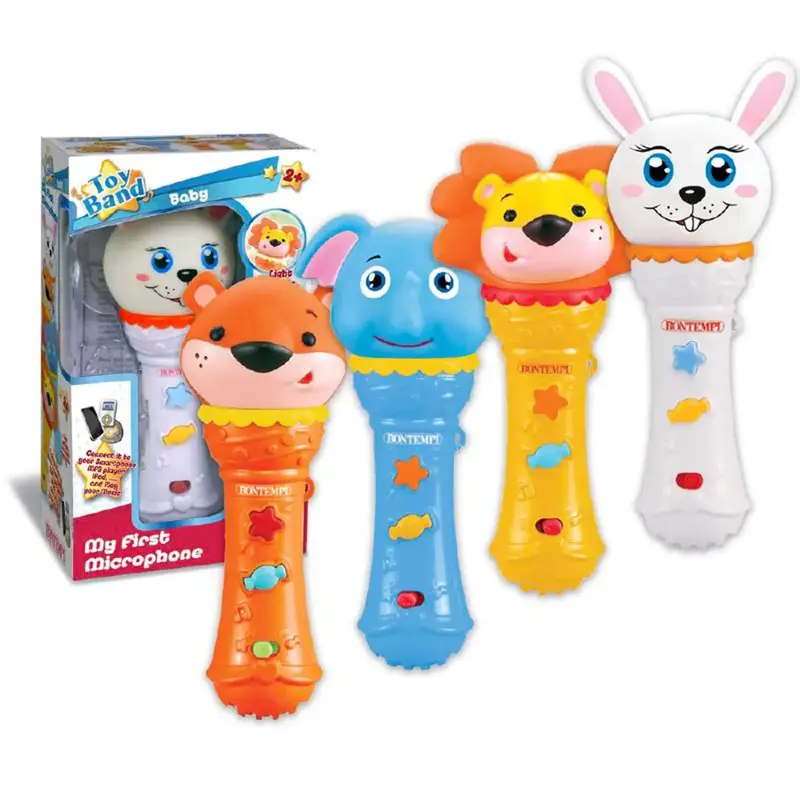 Baby Microfono Karaoke Bontempi 41 1925 Con Effetti Luminosi e Musicali