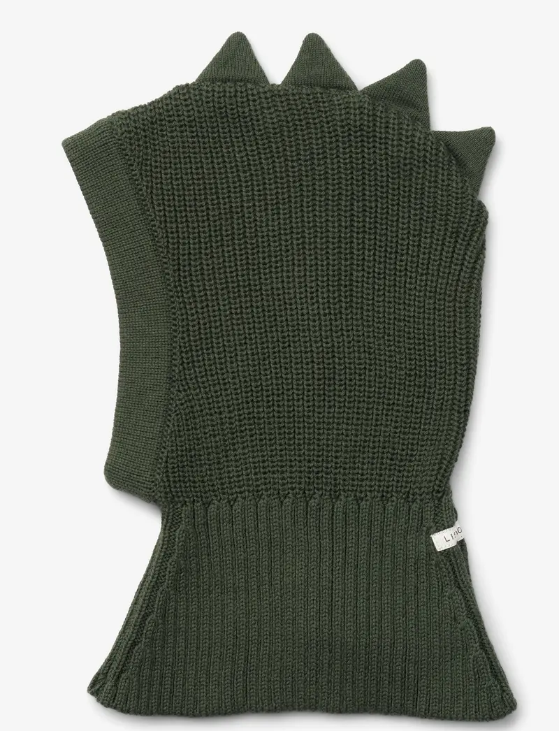 Balaclava Dino in maglia con dettagli dinosauro - 100% Cotone