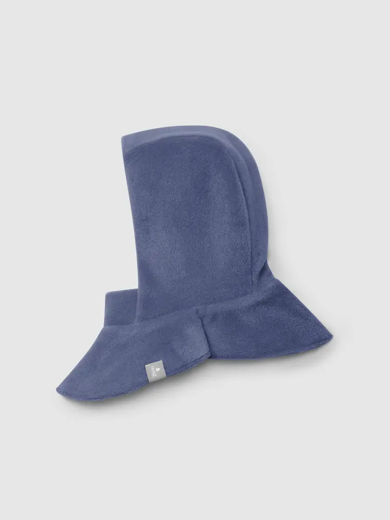 Balaclava in pile foderato con pelliccia di poliestere riciclato