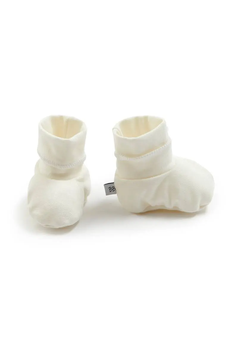 BAMBOOM Babbucce neonato Panna 02