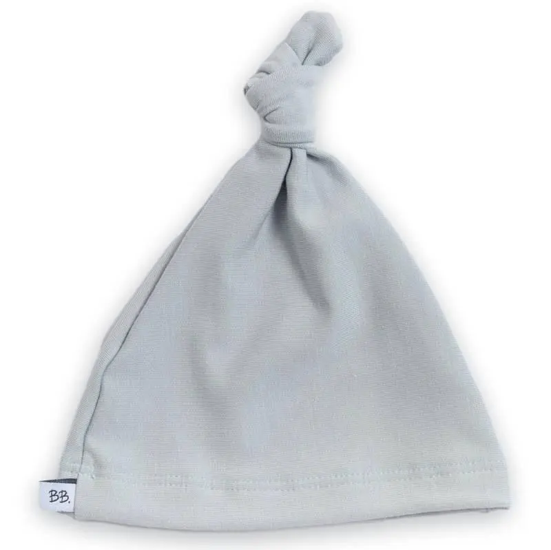 BAMBOOM Cappellino neonato con nodo Pure - Azzurro 03