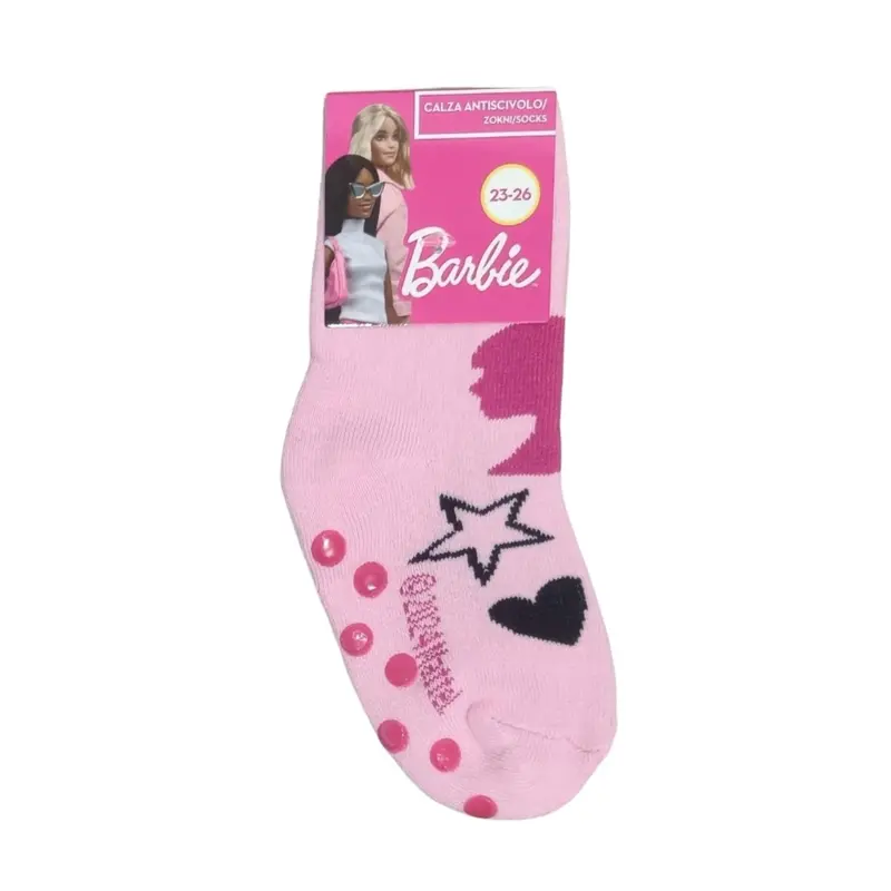 Barbie Calzini Antiscivolo Bambina Rosa Mattel Bar-1534