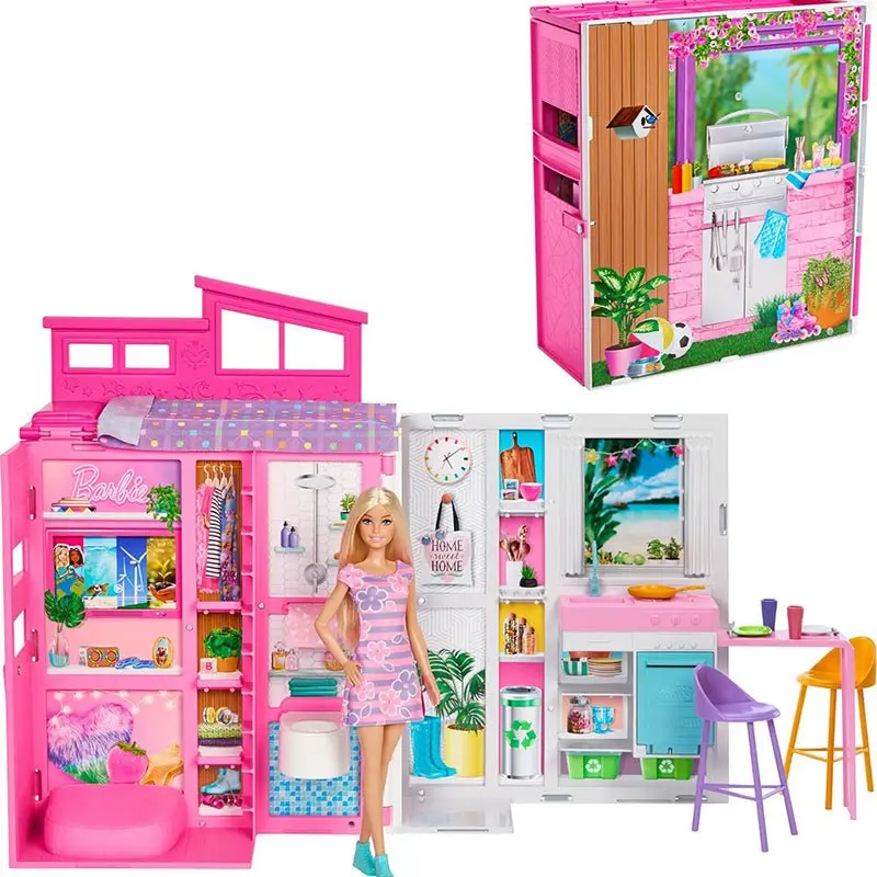 Barbie Loft Casa delle Vacanze Plyaset Bambola HJR77