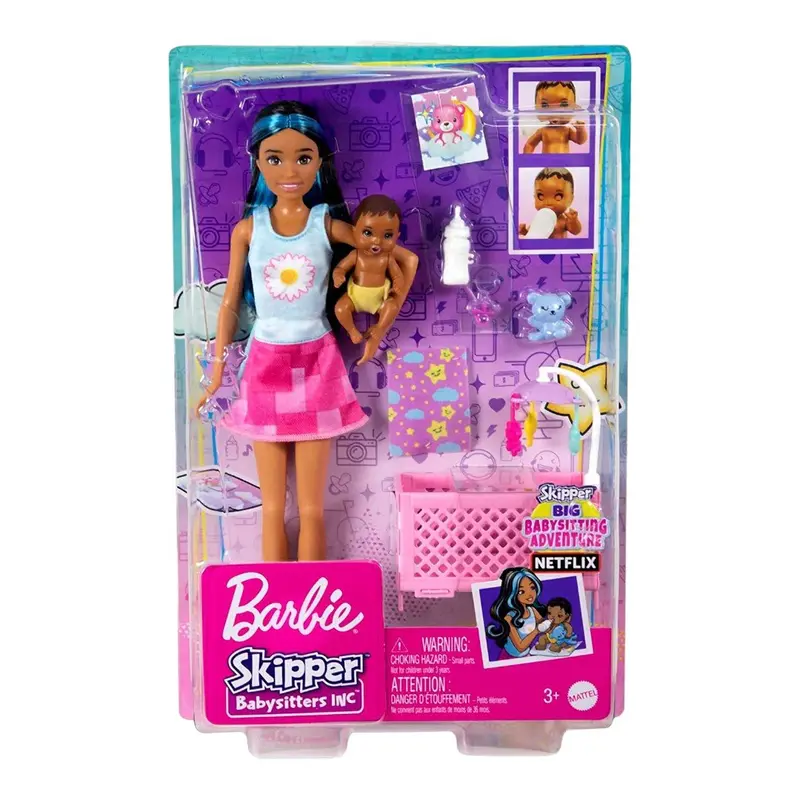 Barbie Mattel Bambola Skipper Babysitter Nanna 2 HJY34