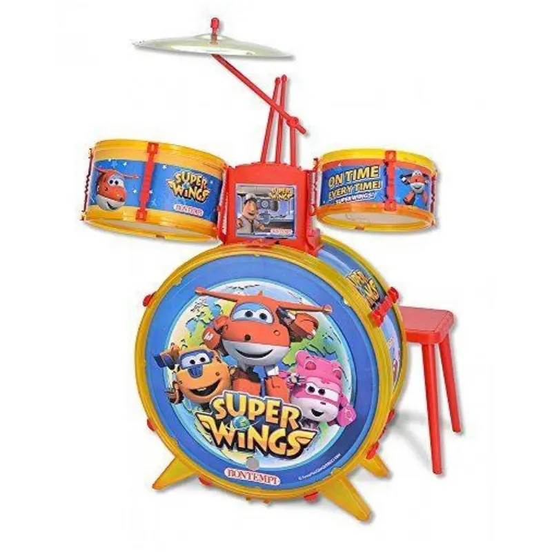 Batteria Elettronica Super Wings Bontempi JD45 Sgabello e Tastiera