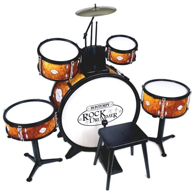Batteria Jazz 6 Pezzi Con Sgabello Bontempi 51 5218
