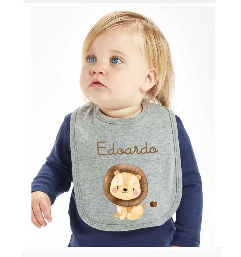 Bavaglino in Cotone Leone Cucciolo