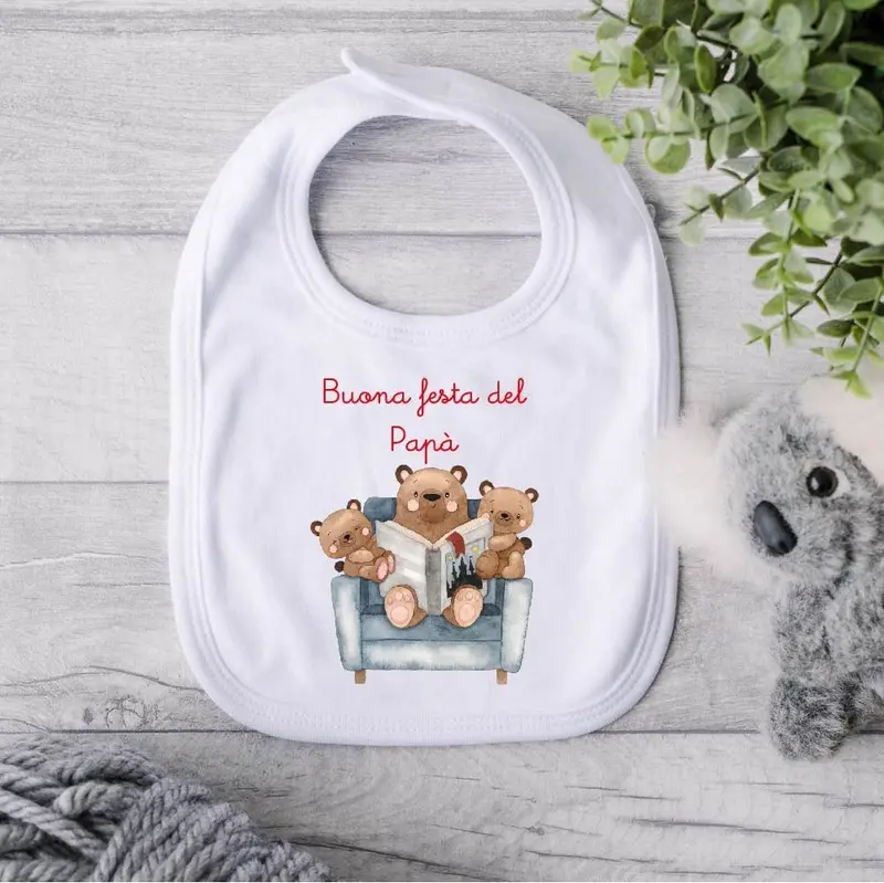 Bavaglino in Cotone organico Buona festa del papà 2026