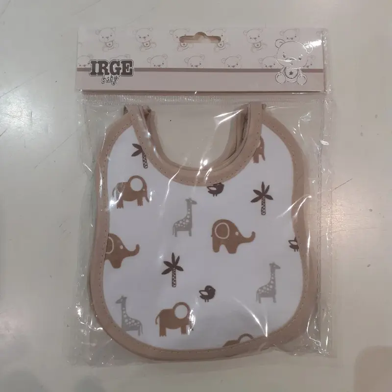 Bavetta Neonato/a 6 Pezzi Fantasia Stampa Cotone Irge Baby IR1373