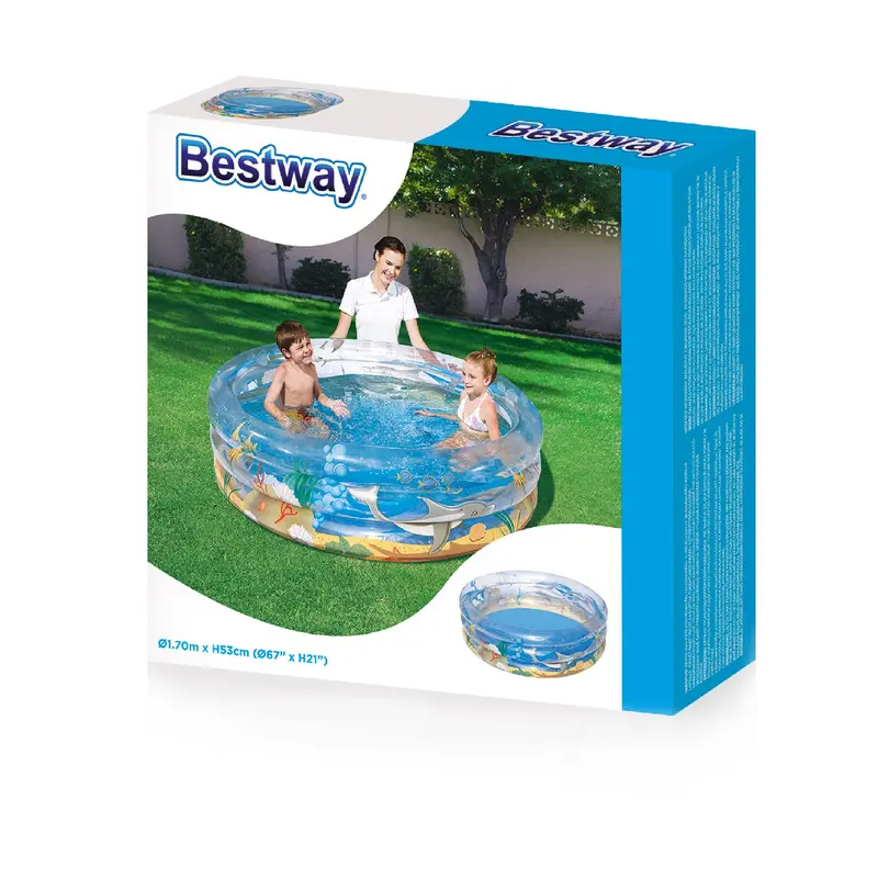 Bestway - Piscina Gonfiabile Sea Life 1,7m x H53cm