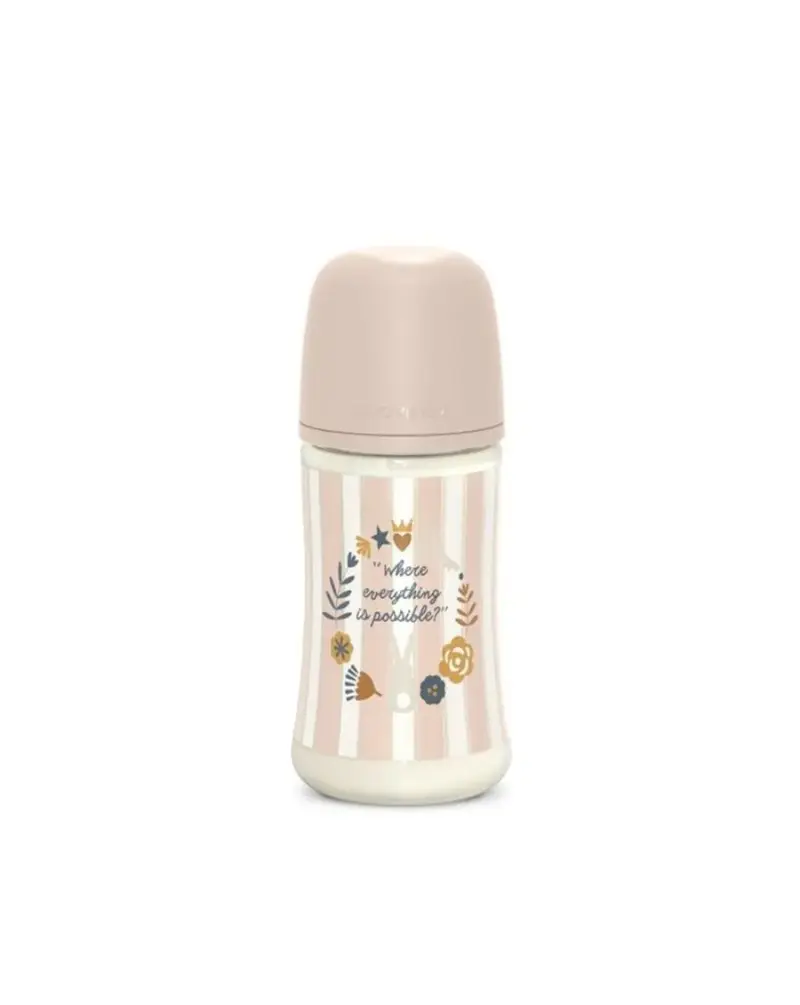Biberon wonderland 270 ml flusso medio rosa - suavinex