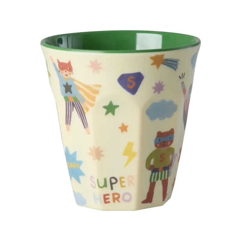 Bicchiere Bambini RICE Medio Verde Hero in Melamina