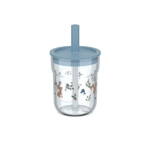 Bicchiere con cannuccia 250ml - Dai 6 mesi!
