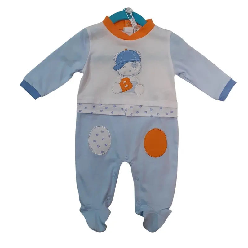 Bidibimbo Tutina Neonato In Cotone Cielo TI1692