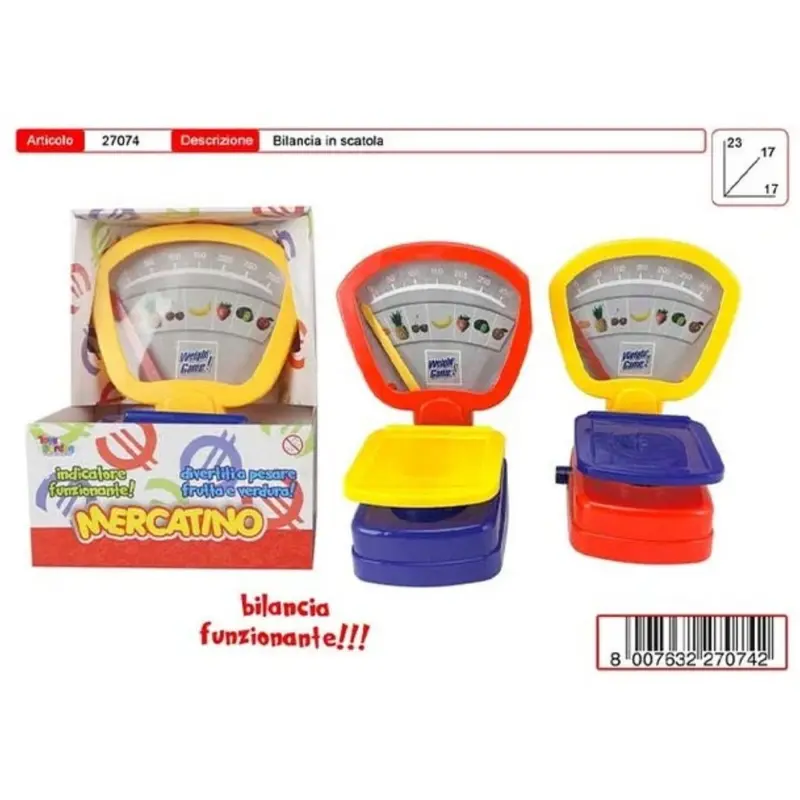 Bilancia Giocattolo Mercatino Toys Garden 27074 Per Bambini