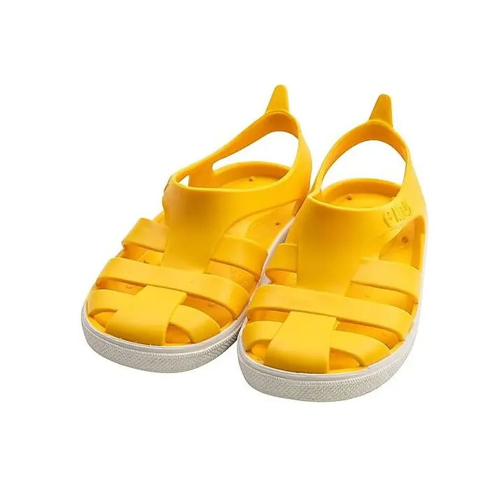 Bioty sandalo da spiaggia in gomma - Yellow/White