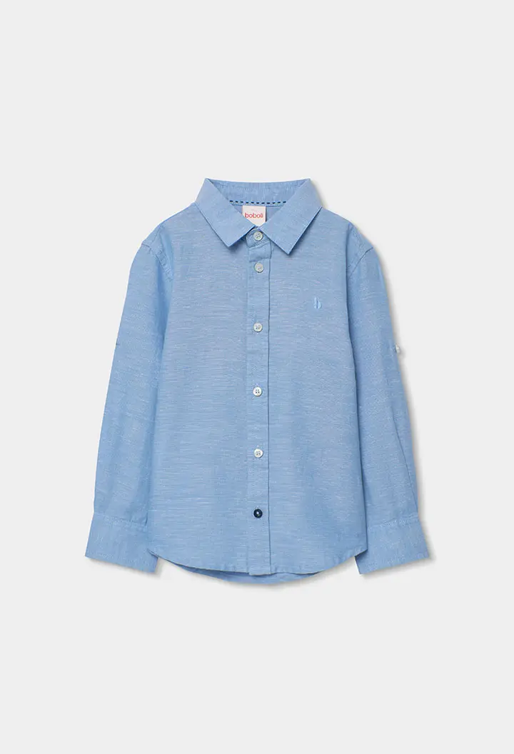 Boboli - camicia azzurra lino