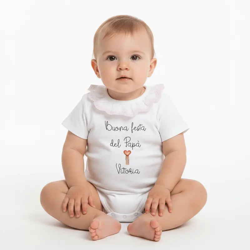 Body colletto Festa del Papà 2025 personalizzabile