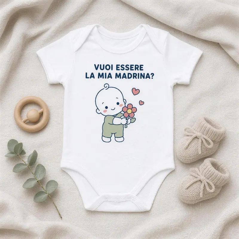 Body Neonato Personalizzato con Frase