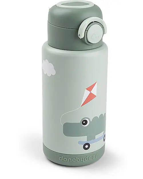 Borraccia Antigoccia Termica per Bambini 340 ml - Playground - Verde