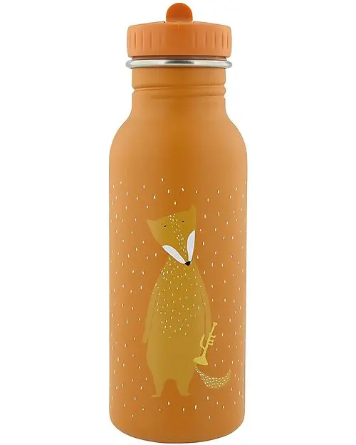 Borraccia in Acciaio Inox - 500 ml - Mrs Fox - arancione