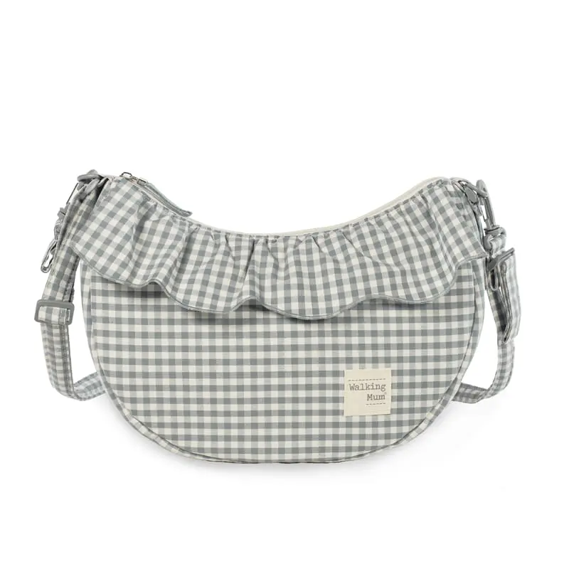 BORSA A TRACOLLA GONDOLA PRALINÉ VICHY MATCHA