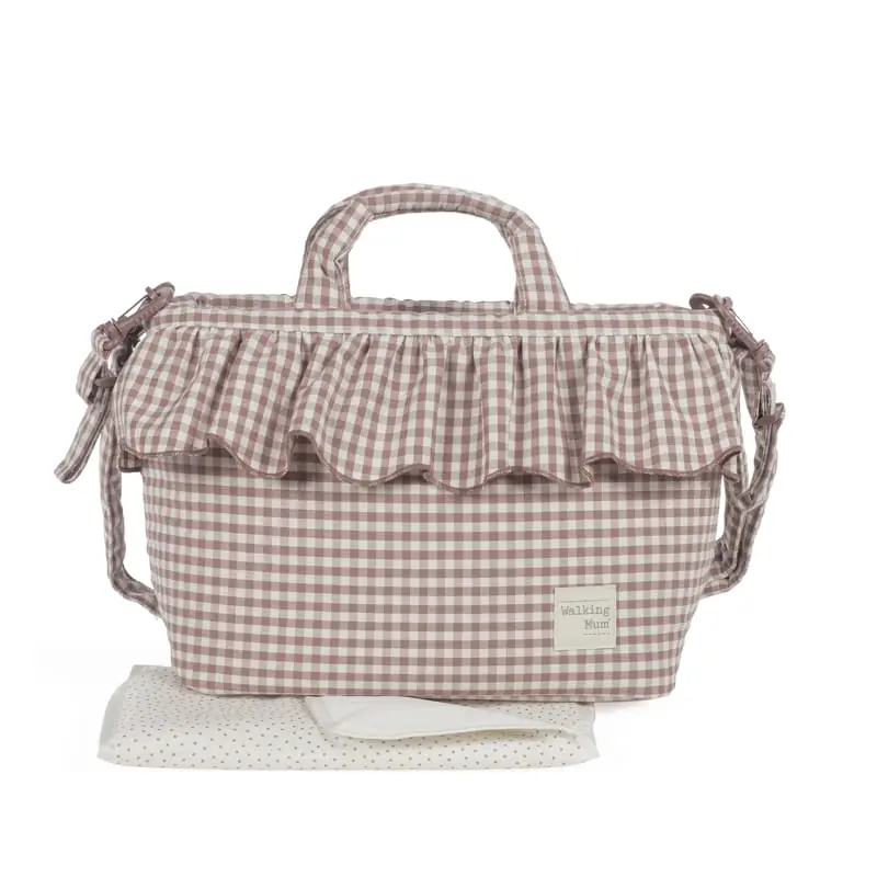 BORSA CESTINO PRALINÉ VICHY MOKA - Walking Mum