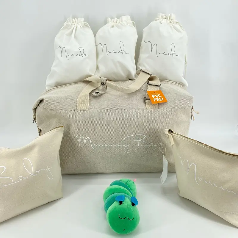 Borsone Mamma Ospedale Neonato – Set Completo con Pochette