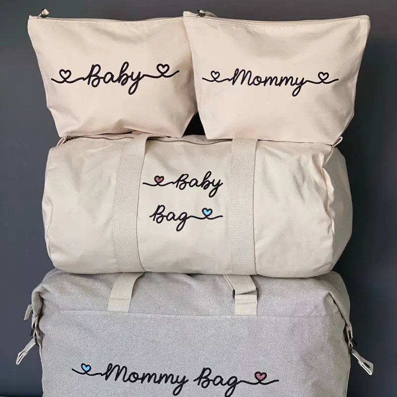 Borsone Mamma Ospedale Neonato – Set Completo Personalizzato con Pochette