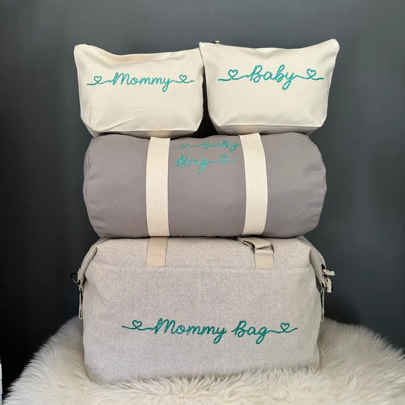 Borsone Mamma Ospedale Neonato – Set Completo Personalizzato con Pochette