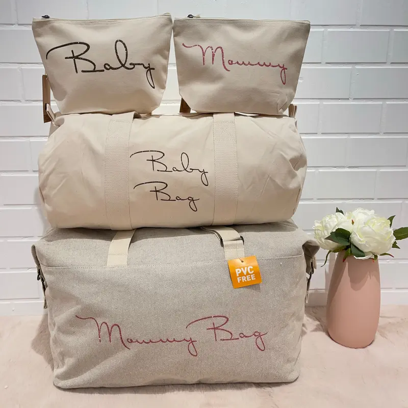 Borsone Mamma Ospedale Neonato – Set Completo Personalizzato con Pochette